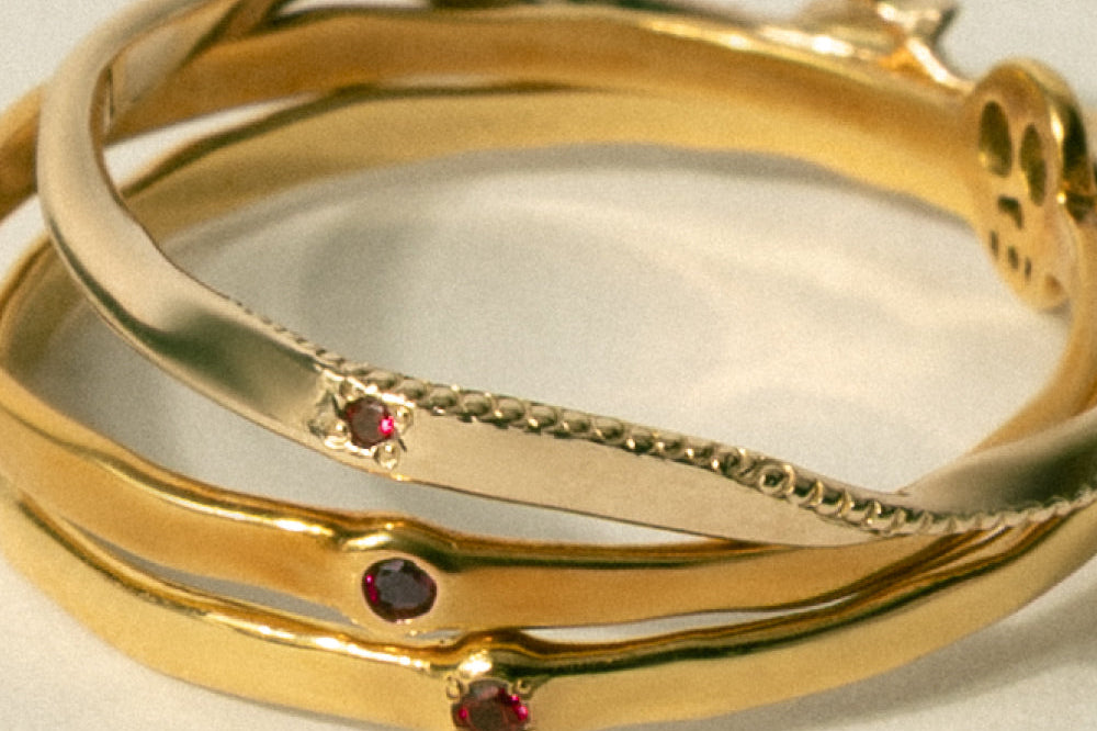 【little emblem】Omamori Ruby -gold jewelry-