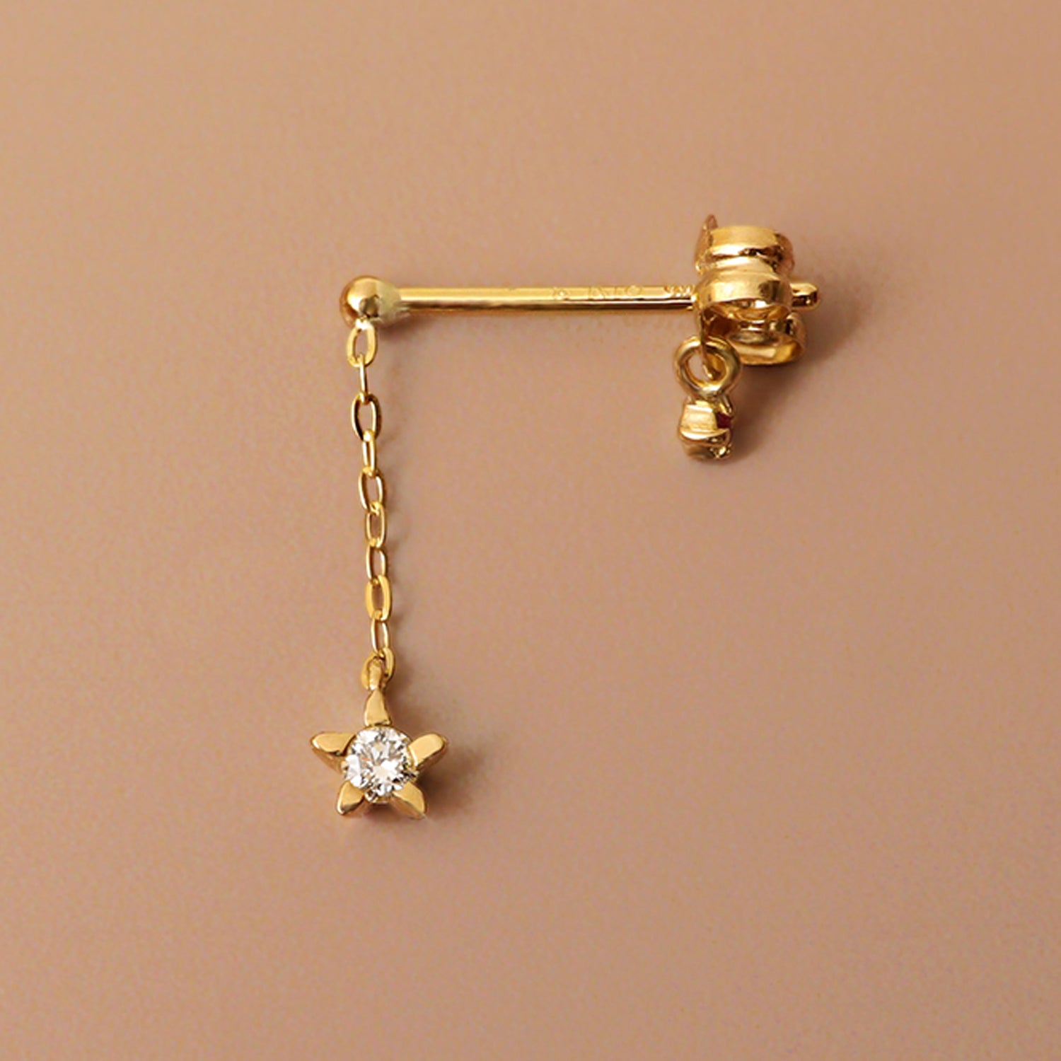 ゴールド,K18,レディース,ピアス,pierced earrings,gold,women,gift,present,ギフト,プレゼント,天然石,naturalstones,ruby,ルビー,omamori,お守り,モチーフ,star,星,motif