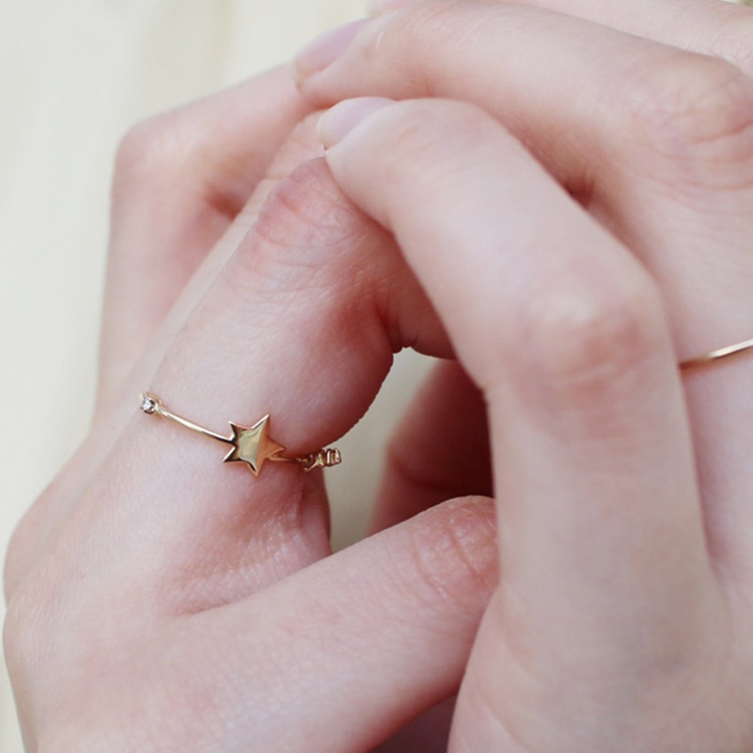 ゴールド,K18,レディース,ring,リング,gold,women,gift,present,ギフト,プレゼント,ホシ,星,star,モチーフ,motif,ruby,ルビー,omamori,お守り