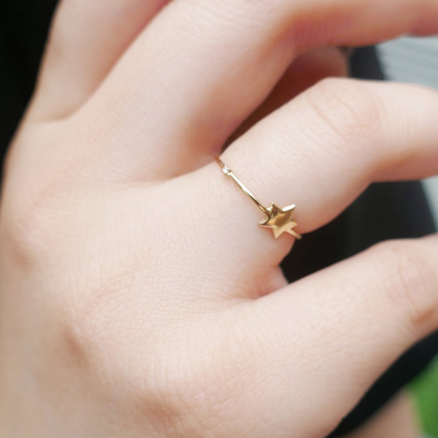 ゴールド,K18,レディース,ring,リング,gold,women,gift,present,ギフト,プレゼント,ホシ,星,star,モチーフ,motif,ruby,ルビー,omamori,お守り