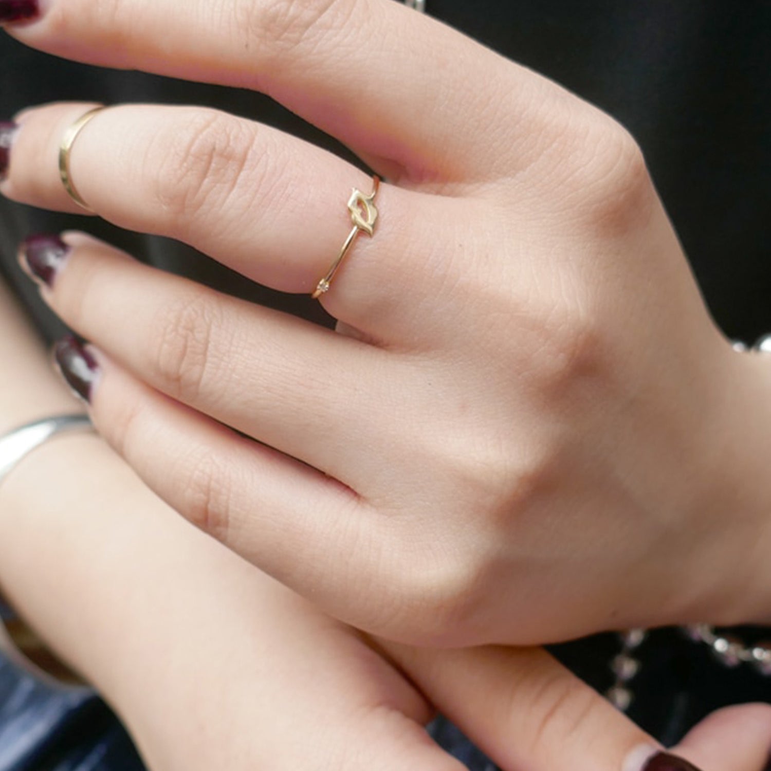 ゴールド,K18,レディース,ring,リング,gold,women,gift,present,ギフト,プレゼント,唇,lip,モチーフ,motif,ruby,ルビー,omamori,お守り