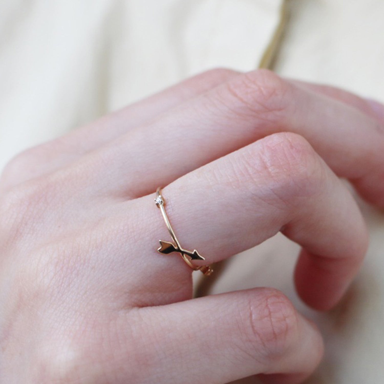 ゴールド,K18,レディース,ring,リング,gold,women,gift,present,ギフト,プレゼント,矢,arrow,モチーフ,motif,ruby,ルビー,omamori,お守り,ダイヤモンド,diamond