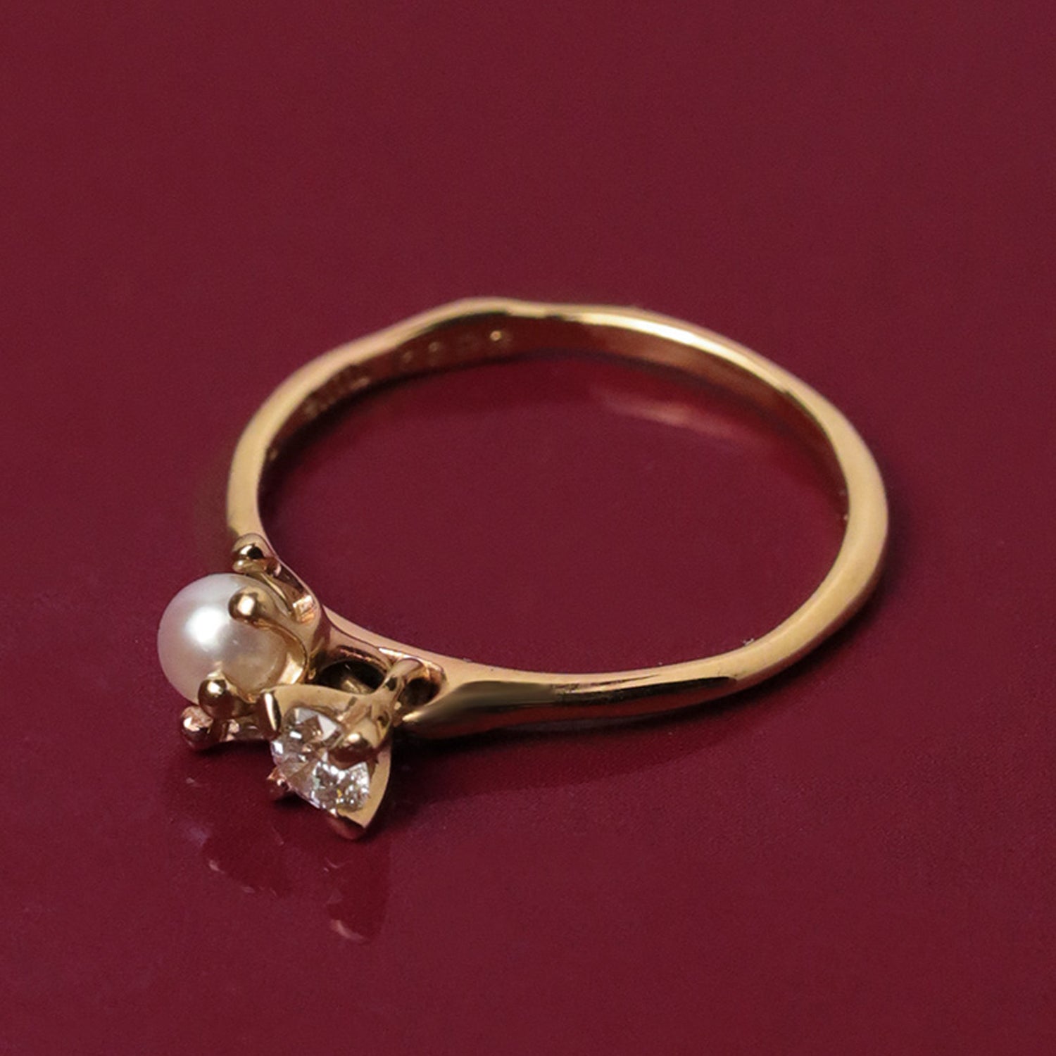 ゴールド,K18,レディース,ring,リング,gold,women,diamond,ダイヤモンド,gift,present,ギフト,プレゼント,パール,pearl