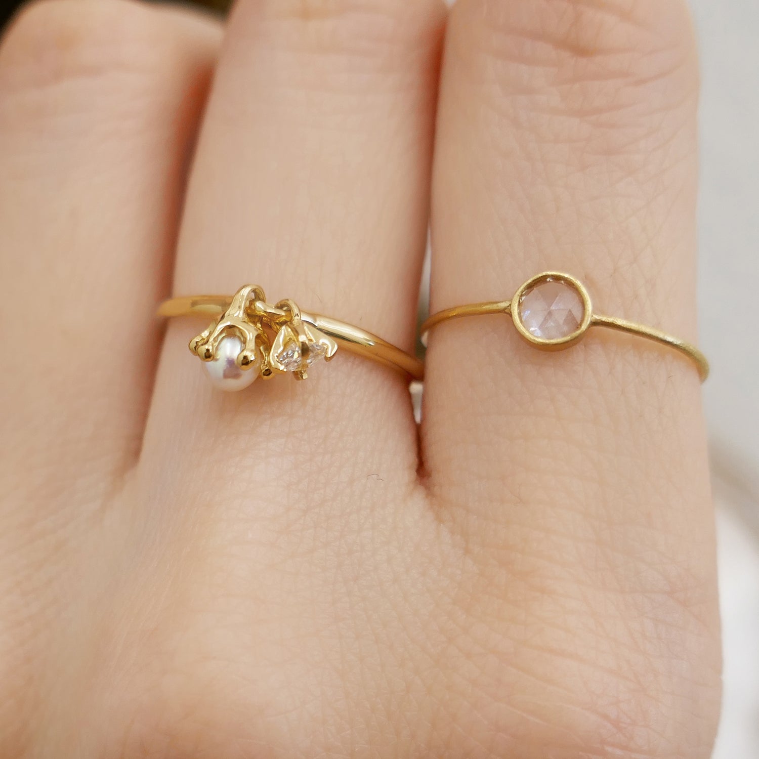 ゴールド,K18,レディース,ring,リング,gold,women,diamond,ダイヤモンド,gift,present,ギフト,プレゼント,パール,pearl