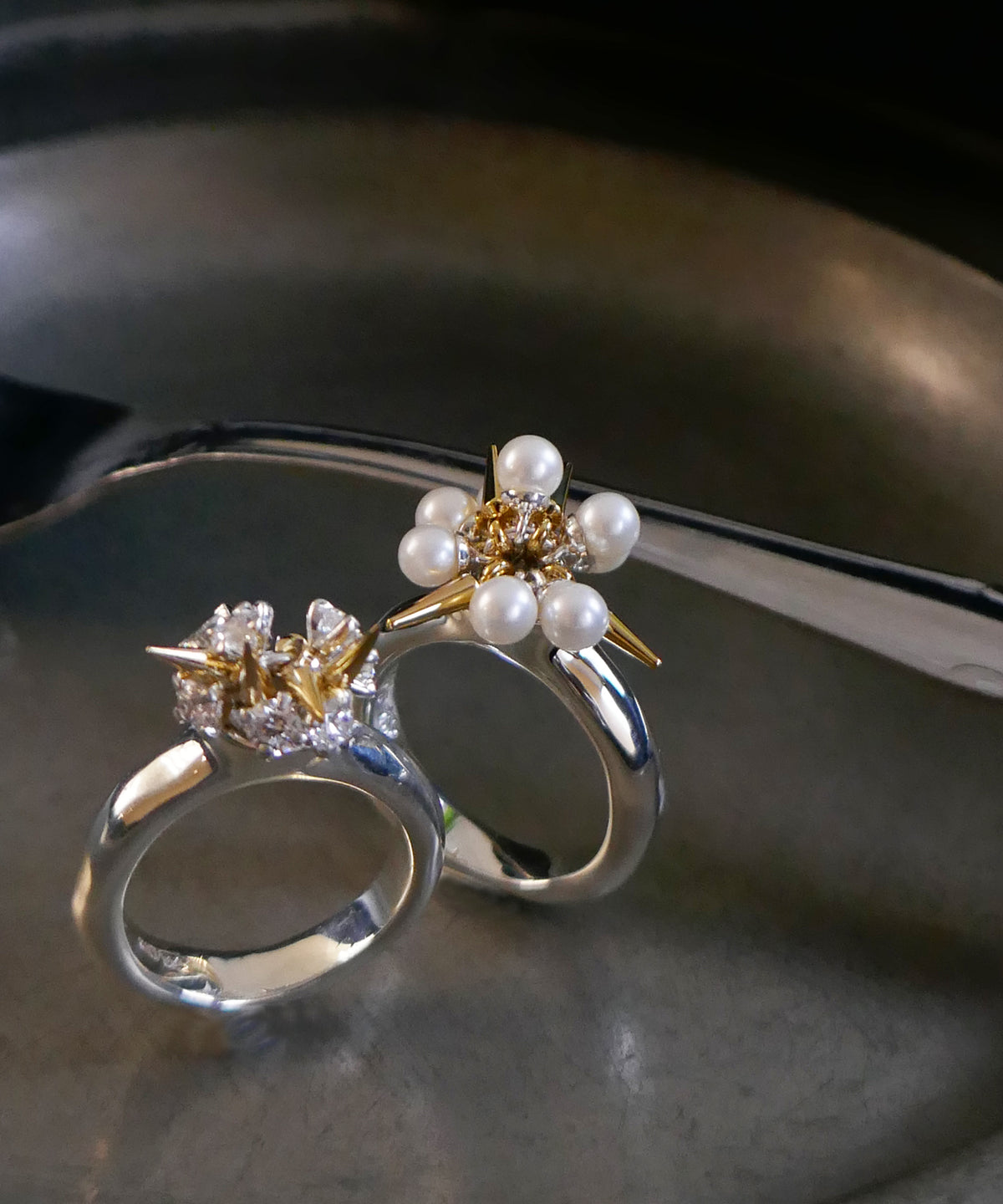 シルバー,リング,指輪,ジュエリー,アクセサリー,スタッズ,ユニーク,ギフト,ジェンダーレス,モード,silver,ring,jewelry,spider,gift,unisex,mode,metal,モチーフ,accessory,motif,pearl,パール