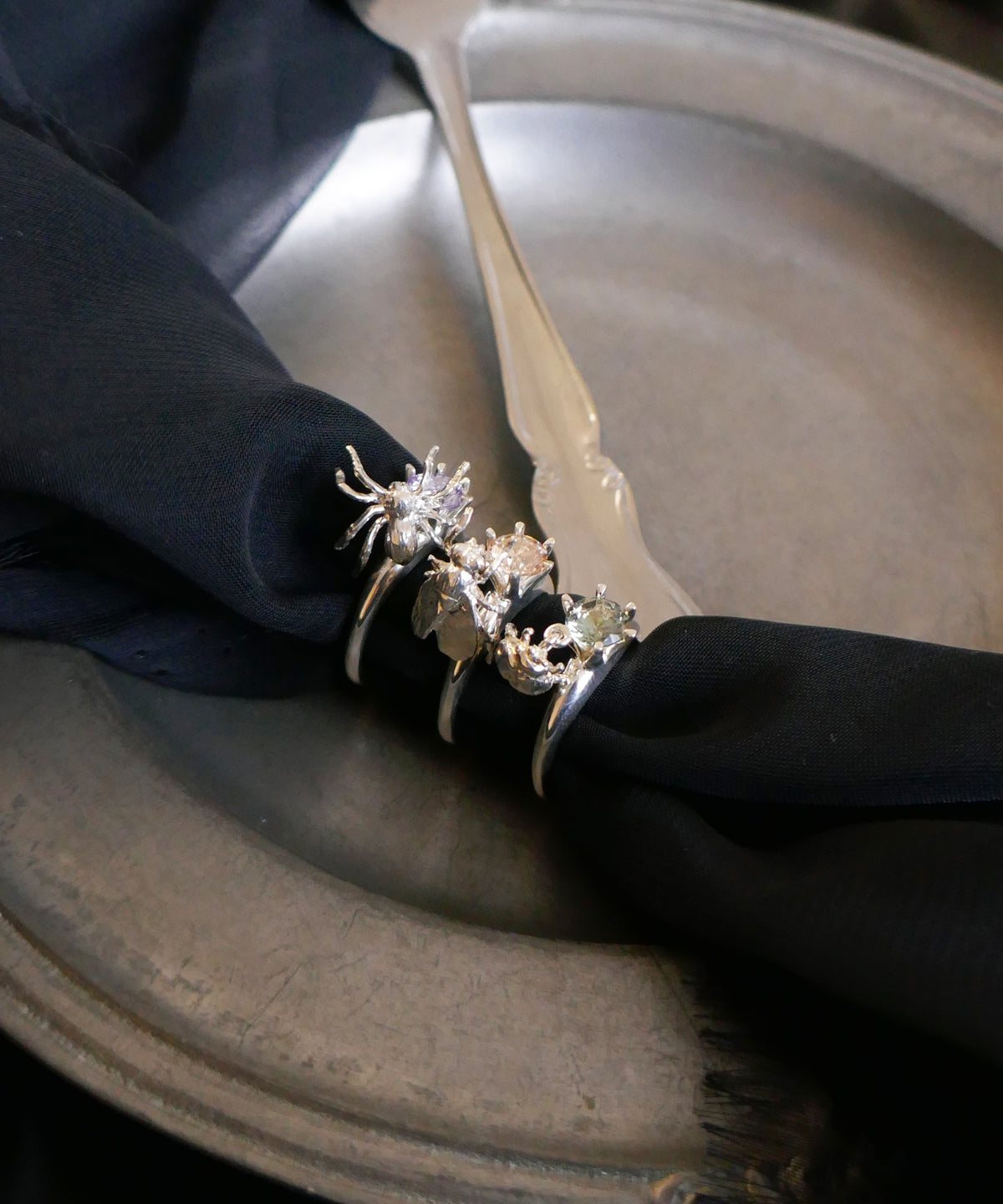 シルバー,リング,指輪,ジュエリー,アクセサリー,てんとう虫,,ユニーク,ギフト,ジェンダーレス,モード,silver,ring,jewelry,ladybug,gift,unisex,mode,metal,モチーフ,accessory,motif,キュービックジルコニア,cubiczirconia,event,イベント,石替え