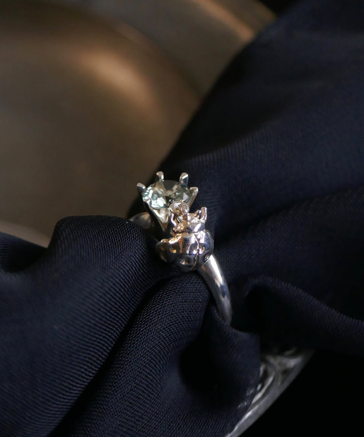 シルバー,リング,指輪,ジュエリー,アクセサリー,てんとう虫,,ユニーク,ギフト,ジェンダーレス,モード,silver,ring,jewelry,ladybug,gift,unisex,mode,metal,モチーフ,accessory,motif,キュービックジルコニア,cubiczirconia,event,イベント,石替え