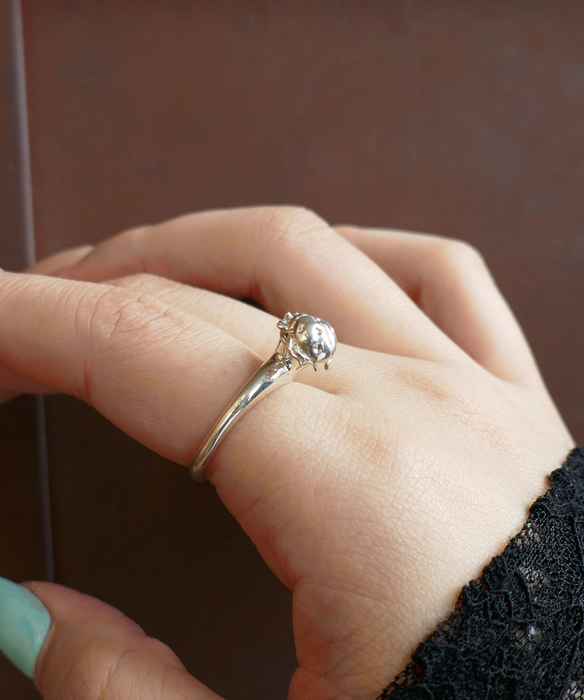 シルバー,リング,指輪,ジュエリー,アクセサリー,てんとう虫,,ユニーク,ギフト,ジェンダーレス,モード,silver,ring,jewelry,ladybug,gift,unisex,mode,metal,モチーフ,accessory,motif,キュービックジルコニア,cubiczirconia,event,イベント,石替え