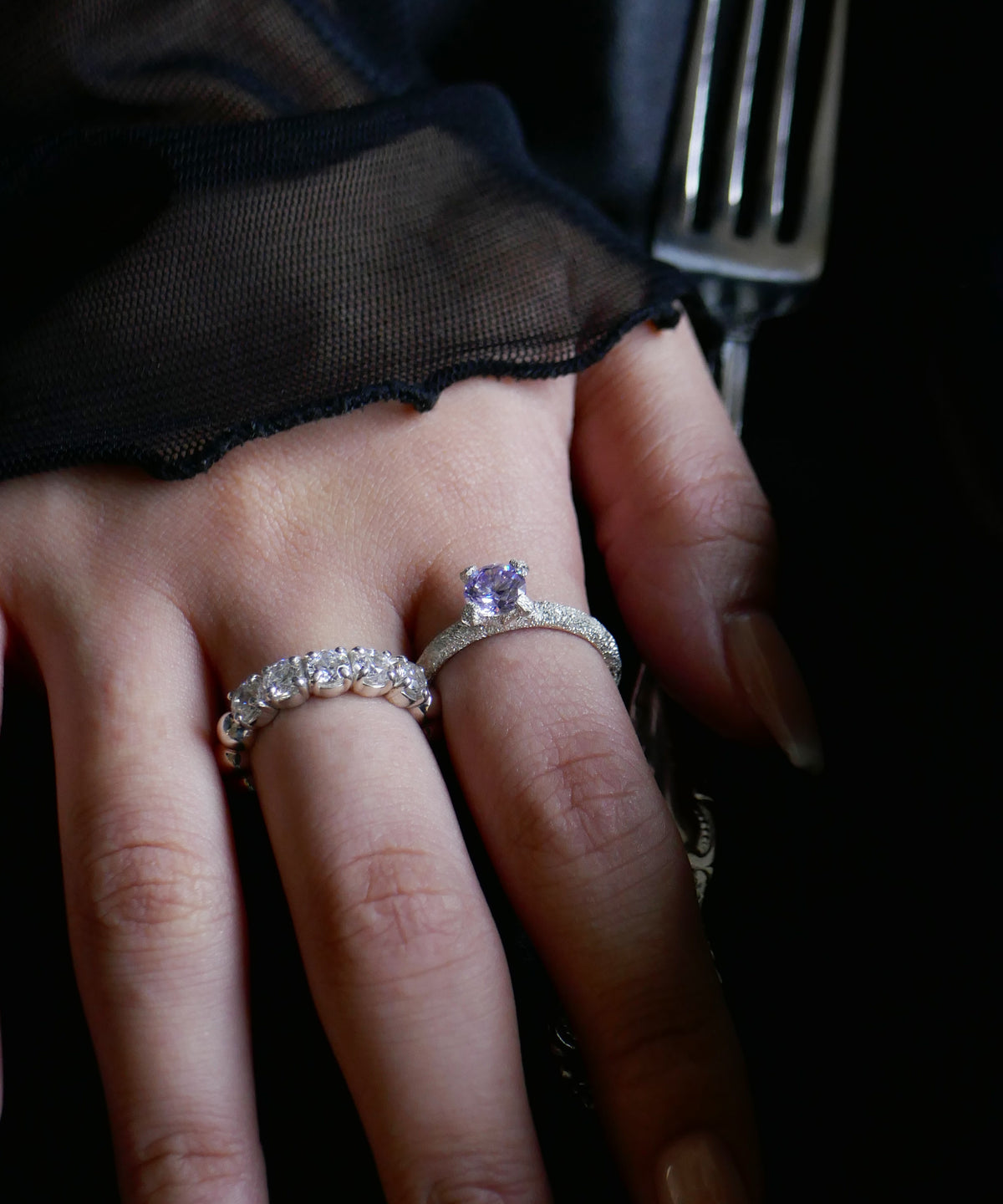 シルバー,リング,指輪,ジュエリー,アクセサリー,ユニーク,ギフト,ジェンダーレス,モード,silver,ring,jewelry,gift,unisex,mode,metal,キュービックジルコニア,cubiczirconia,accessory,motif,石替え,スターダスト加工