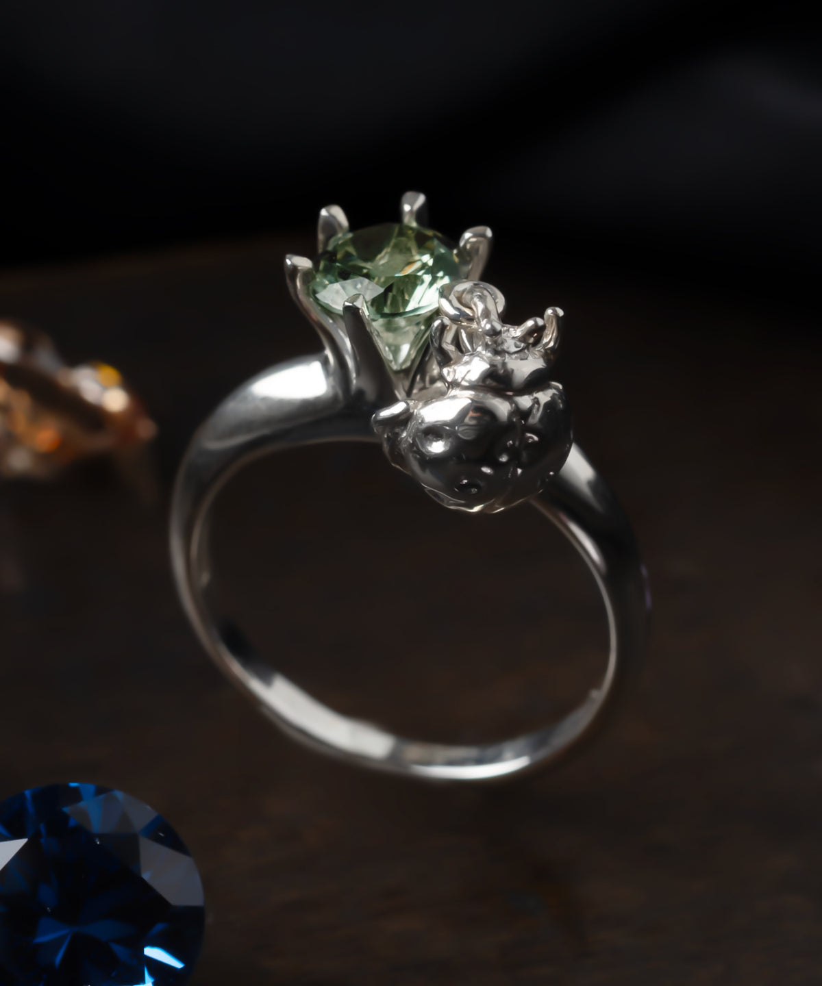 シルバー,リング,指輪,ジュエリー,アクセサリー,てんとう虫,,ユニーク,ギフト,ジェンダーレス,モード,silver,ring,jewelry,ladybug,gift,unisex,mode,metal,モチーフ,accessory,motif,キュービックジルコニア,cubiczirconia,event,イベント,石替え