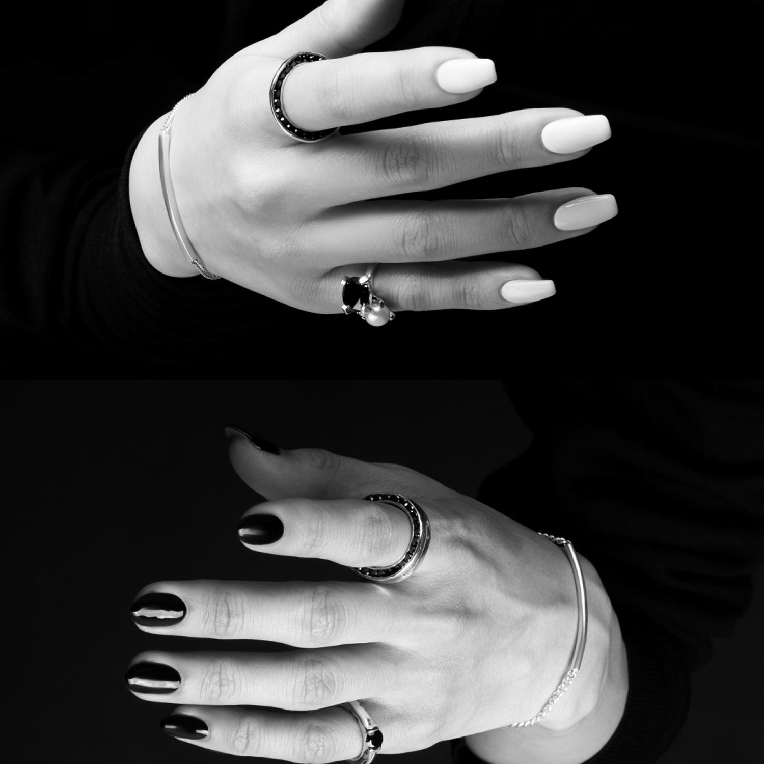 シルバー,ジュエリー,リング,指輪,アクセサリー,silver,jewelry,ring,accessory,ブラック,ストーン,キュービックジルコニア,ブラックジュエリー,モード,モノトーン,メンズ,メンズジュエリー,メンズアクセサリー,ジェンダーレス,ユニセックス,black,stone,mode,mens,unisex,cubiczirconia,いぶし,重厚感,デコラティブ,個性派,デザイナーズジュエリー