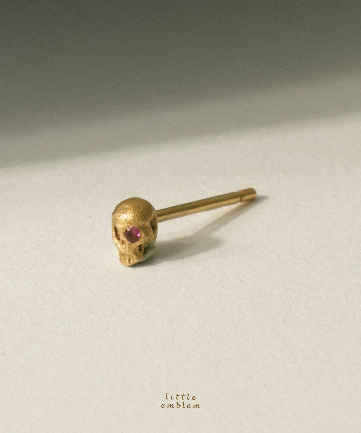 ゴールド,K18,レディース,ピアス,ピアス,gold,women,gift,present,ギフト,プレゼント,スカル,scull,モチーフ,motif,ruby,ルビー,omamori,お守り,pierced earrings