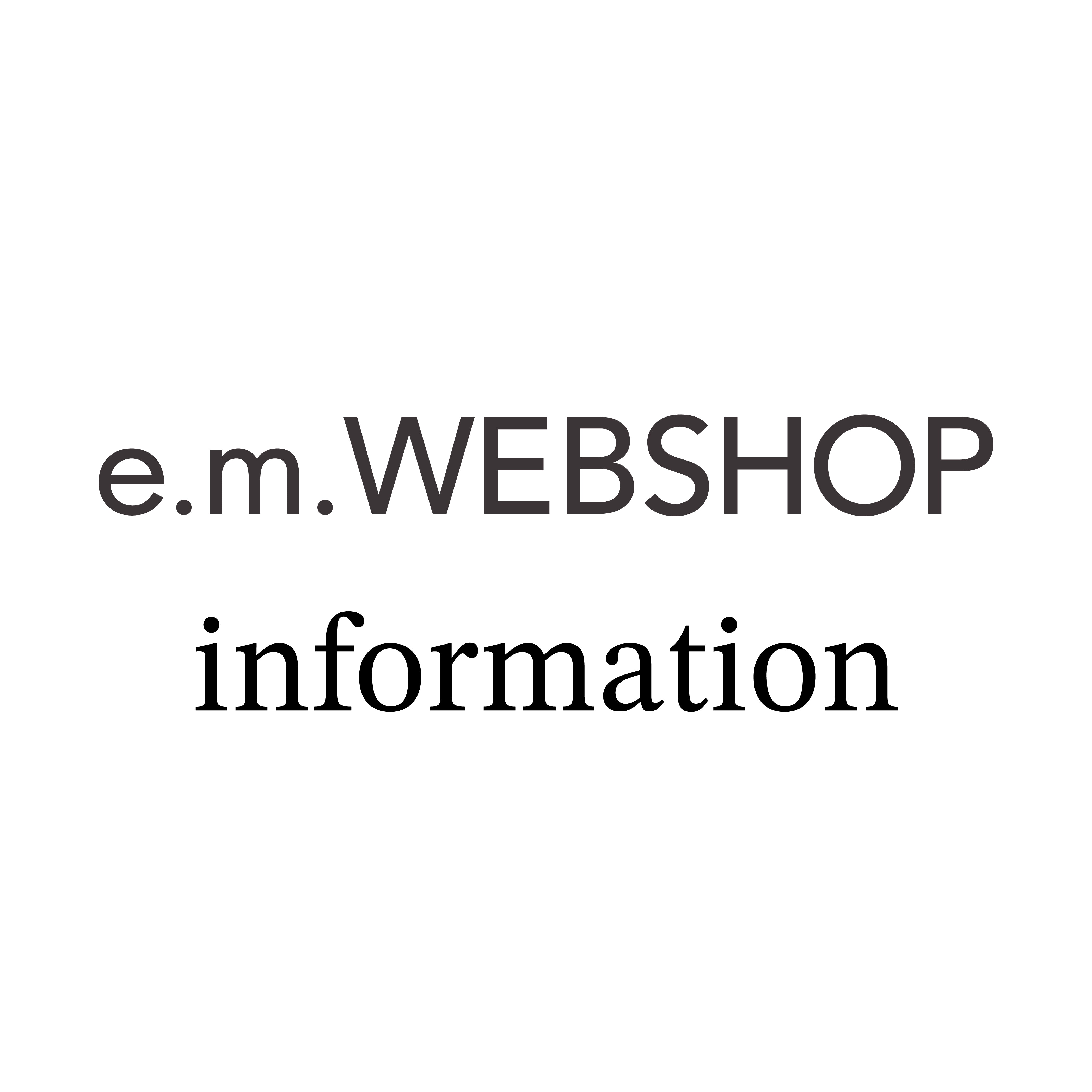 【e.m.WEBSHOP】新規会員ポイント施策実施