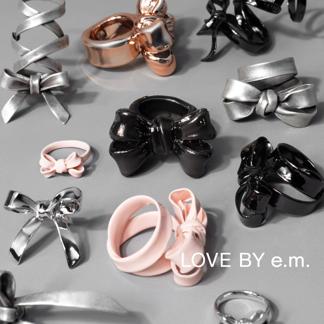 LOVE BY e.m.,リボンモチーフ,リボンアクセサリーを一覧でご紹介。