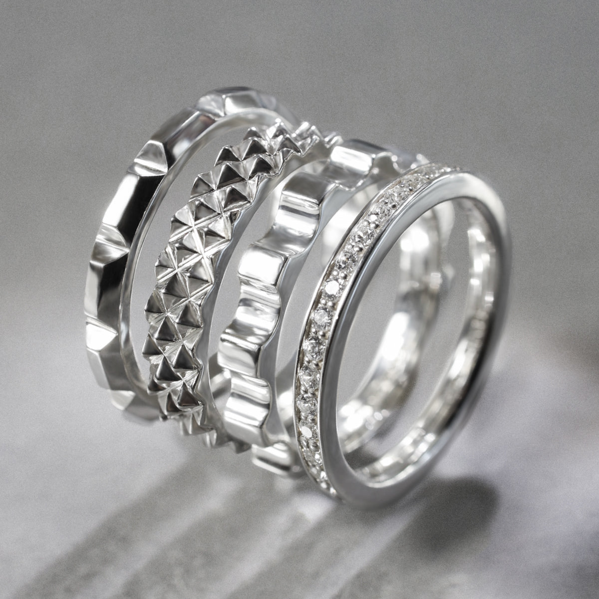 e.m. 2025 S/S  "stacking ring"【silver】