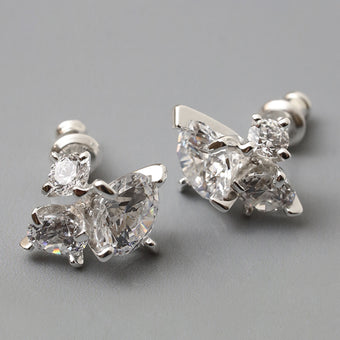 シルバー,ピアス,リング,指輪,ジュエリー,アクセサリー,パール,キュービックジルコニア,ジルコニア,ユニーク,ギフト,ジェンダーレス,モード,プレゼント,クリアカラー,セットピアス,ボリュームピアス,silver,ring,jewelry,cubiczirconia,gift,unisex,mode,metal,Pearl,accessory,hooppierce,pierce,mens