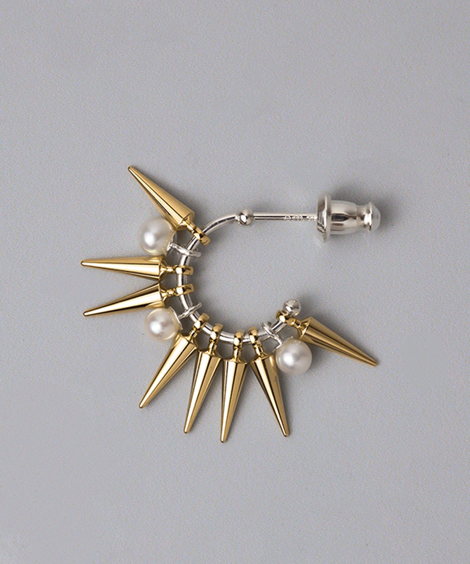 k14gf可☆weave (gold) 大ぶりピアス・イヤリング ピアス
