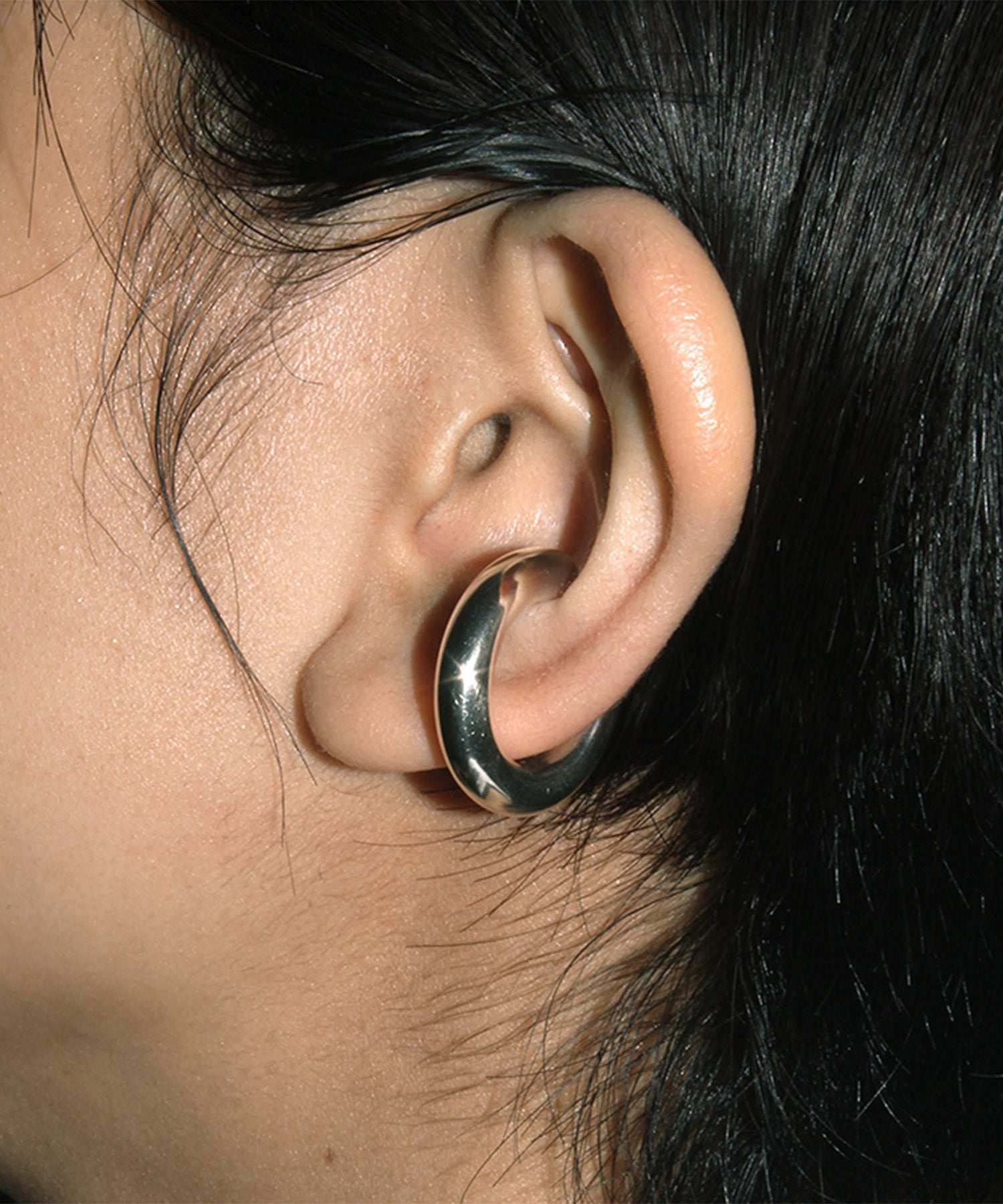 CHAIN PIERCED EARRING & EAR CUFF(片耳用)(2JP0926)K10 ピアス