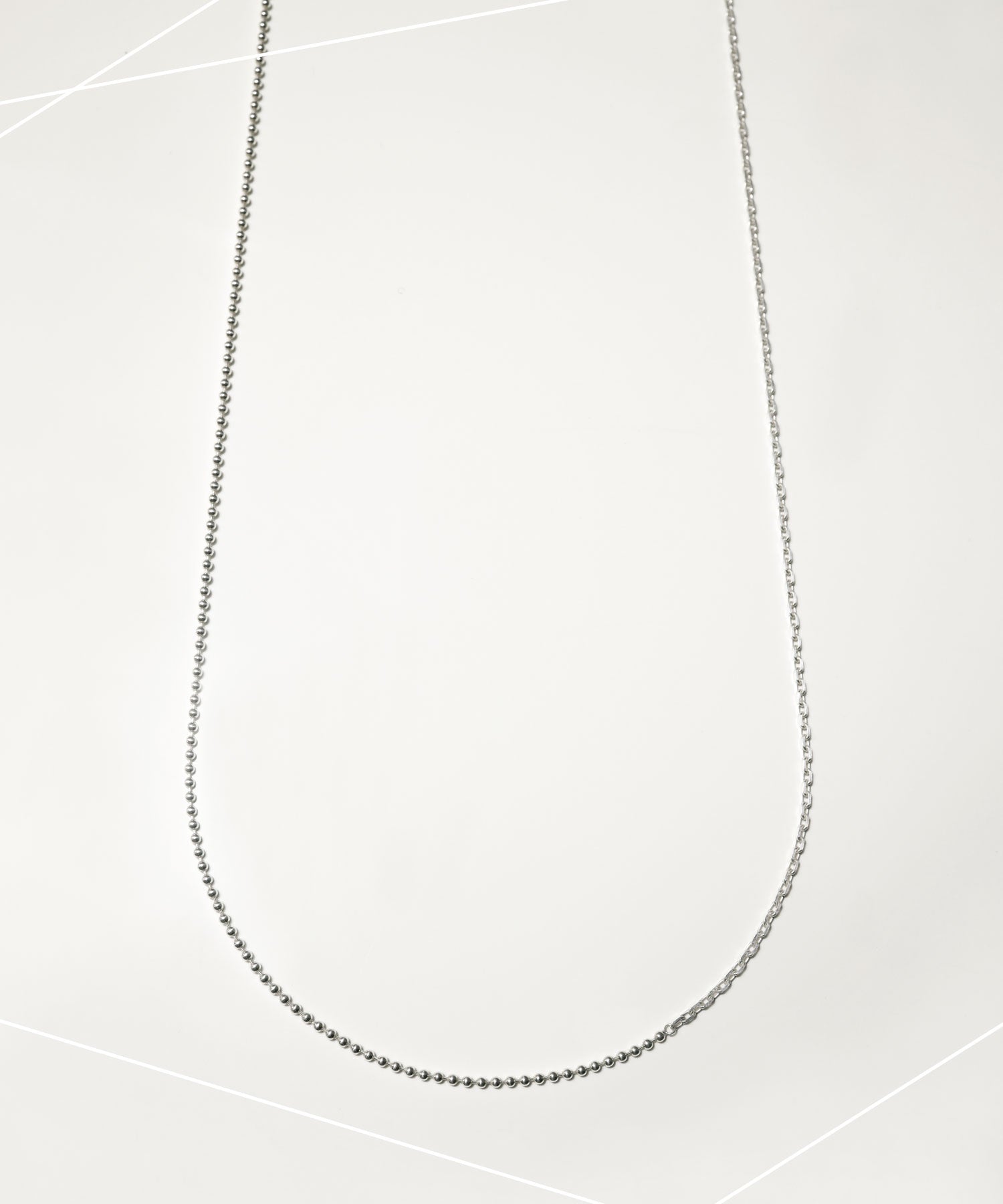 e.m.（イーエム）の「SILVER925ミックスチェーンロングネックレス/レディース/メンズ（ネックレス）」 - WEAR