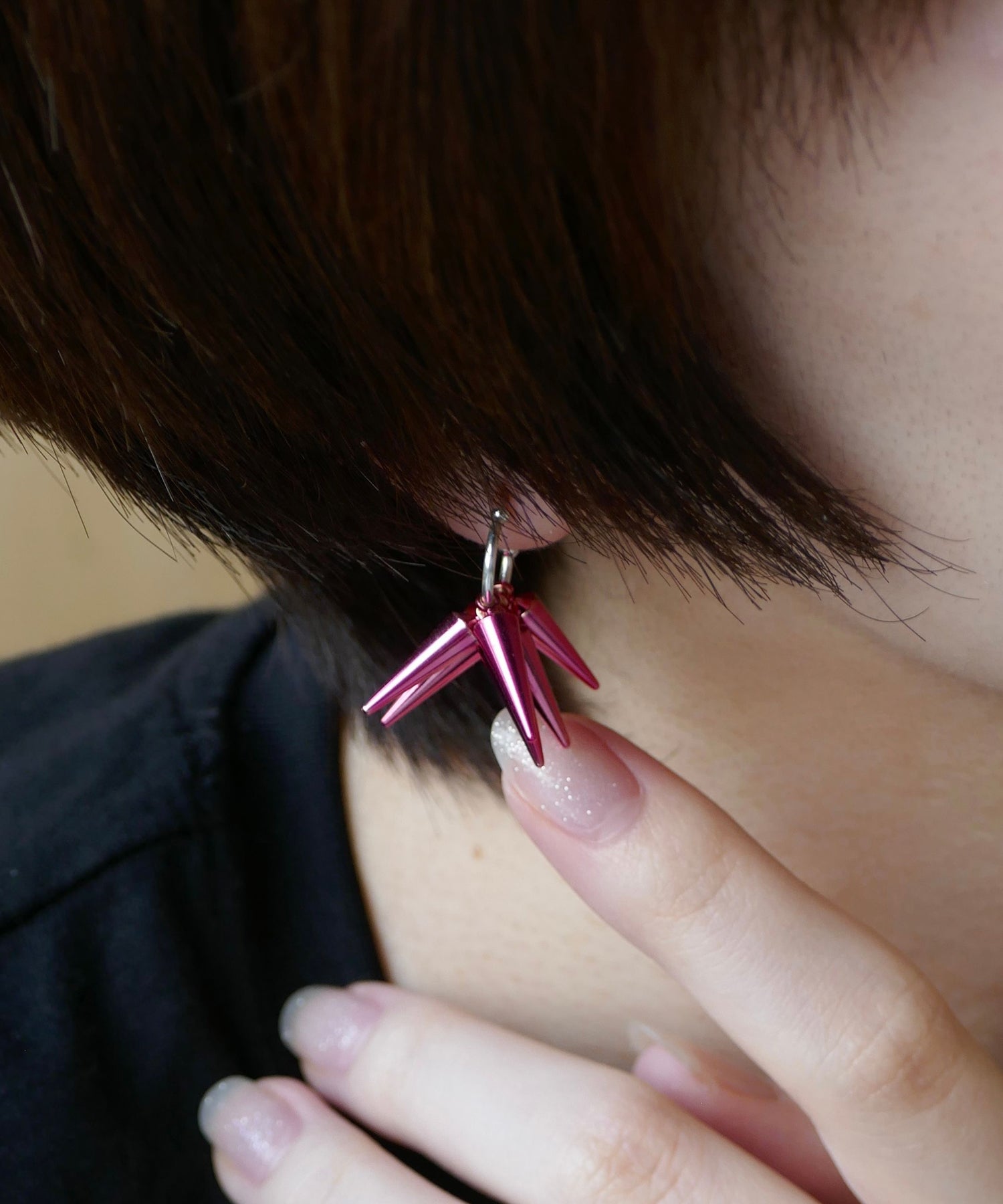 スタッズ,studs,ピンク,pink,ピアス,pierced earrings,ジュエリー,jewelry,