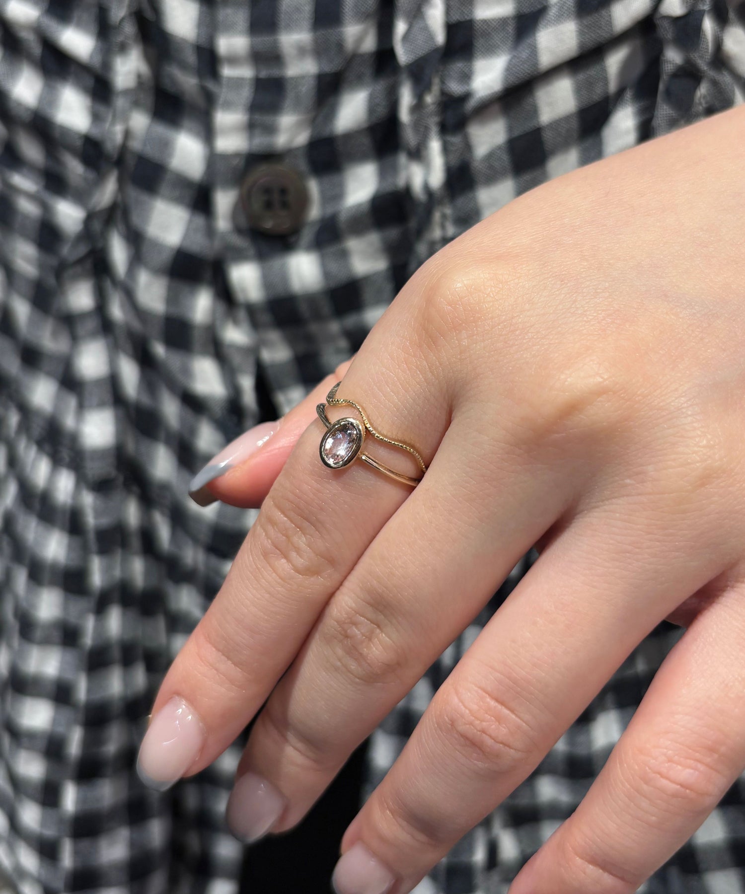 ゴールド,K9,レディース,ring,リング,gold,women,gift,present,ギフト,プレゼント,天然石,モルガナイト,morganite,naturalstones,ruby,ルビー,omamori,お守り