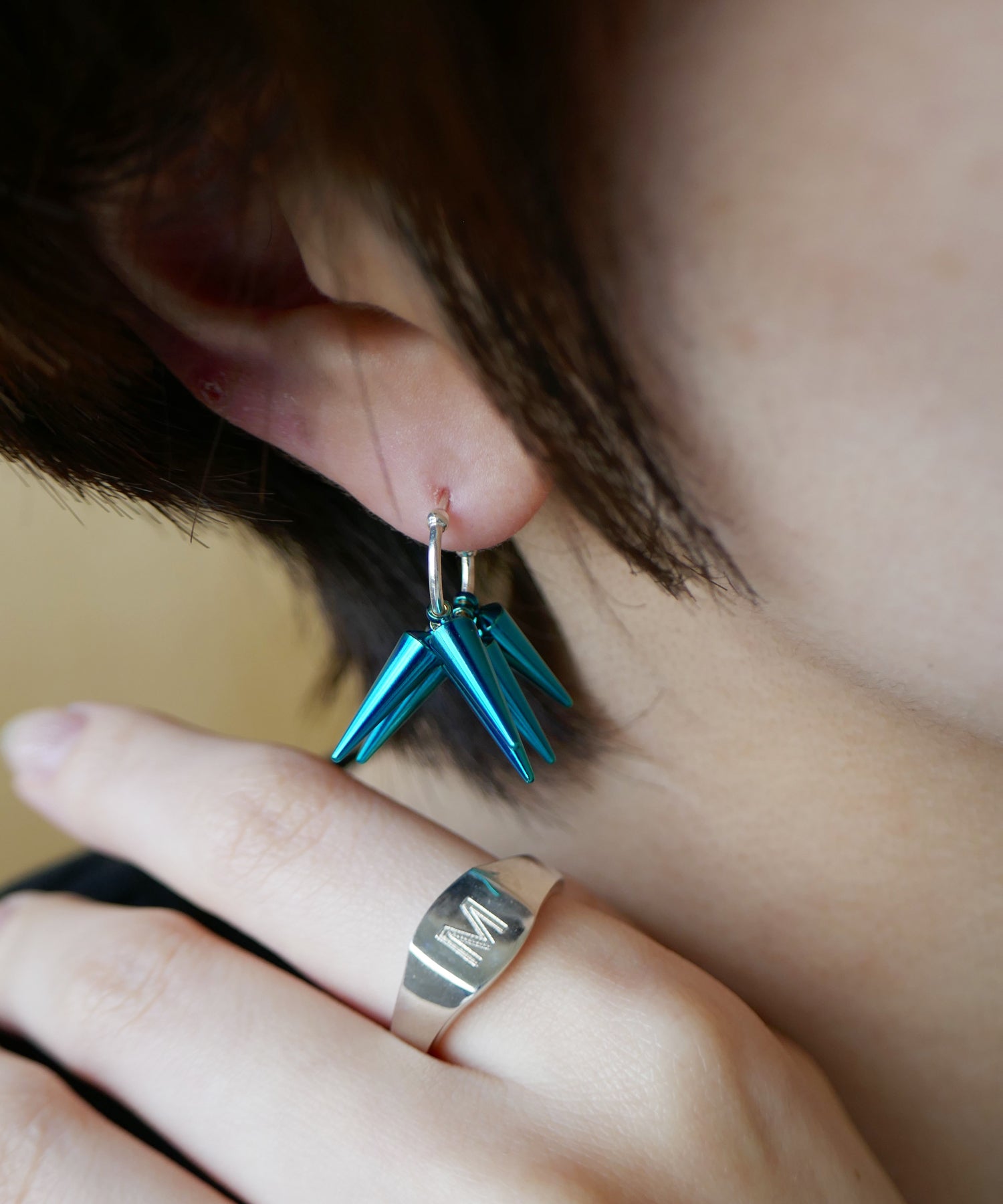 スタッズ,studs,green,グリーン,ピアス,pierced earrings,ジュエリー,jewelry,