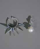シルバー、スタッズ、ピアス、スタッズピアス、silver925，studs、pierced earrings、ギフト、プレゼント、milkcrown、ミルククラウン、パール、pearl、イヤーカフ
