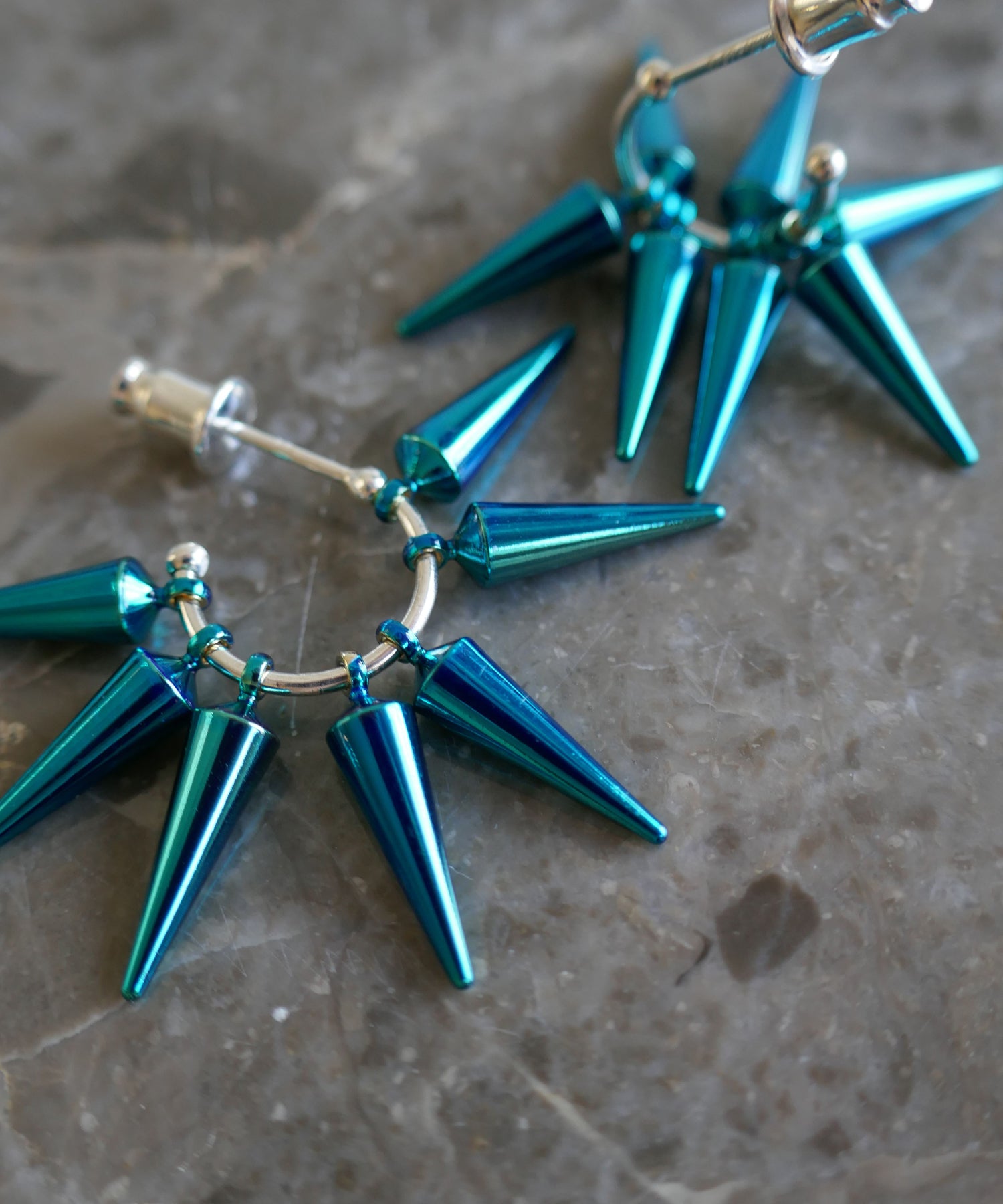 スタッズ,studs,blue,ブルー,ピアス,pierced earrings,ジュエリー,jewelry,