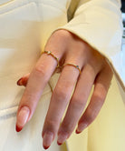 e.m.,華奢リング,K18,イエローゴールド,K18YG,18金,天然石,ダイヤモンド,リング,指輪,繊細デザイン,細身,レディース,レイヤード,リングコーデ,手元コーデ,ミニマルスタイル,ring,diamond,naturalstone