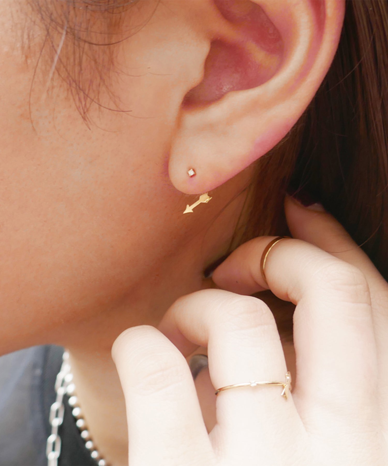 e.m. リトルエンブレム ピアス　18k ピアス(LE-AP150)