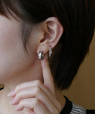 シルバー、フープ、ピアス、フープピアス、silver925，キュービックジルコニア、pierced earrings、ギフト、プレゼント、スタッズ、studs、いぶし