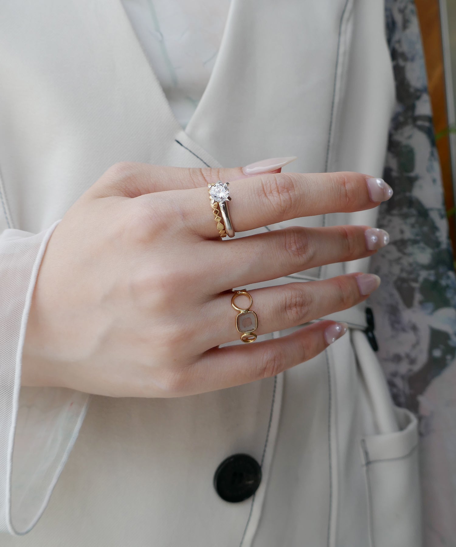 イーエム e.m. 片面 ジルコニア リング 11号 イーエム e.m. 片面 ジルコニア リング 11号 アクセサリー