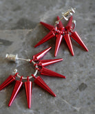 スタッズ,studs,red,レッド,ピアス,pierced earrings,ジュエリー,jewelry,