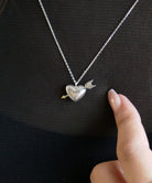 シルバー,necklace,ジュエリー,アクセサリー,heart,ハート,ユニーク,ギフト,ジェンダーレス,モード,silver,jewelry,ネックレス,gift,unisex,mode,metal,モチーフ,accessory,motif,event,イベント,矢