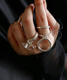 シルバー,リング,指輪,ジュエリー,アクセサリー,ユニーク,ギフト,ジェンダーレス,モード,silver,ring,jewelry,gift,unisex,mode,metal,キュービックジルコニア,cubiczirconia,accessory,motif