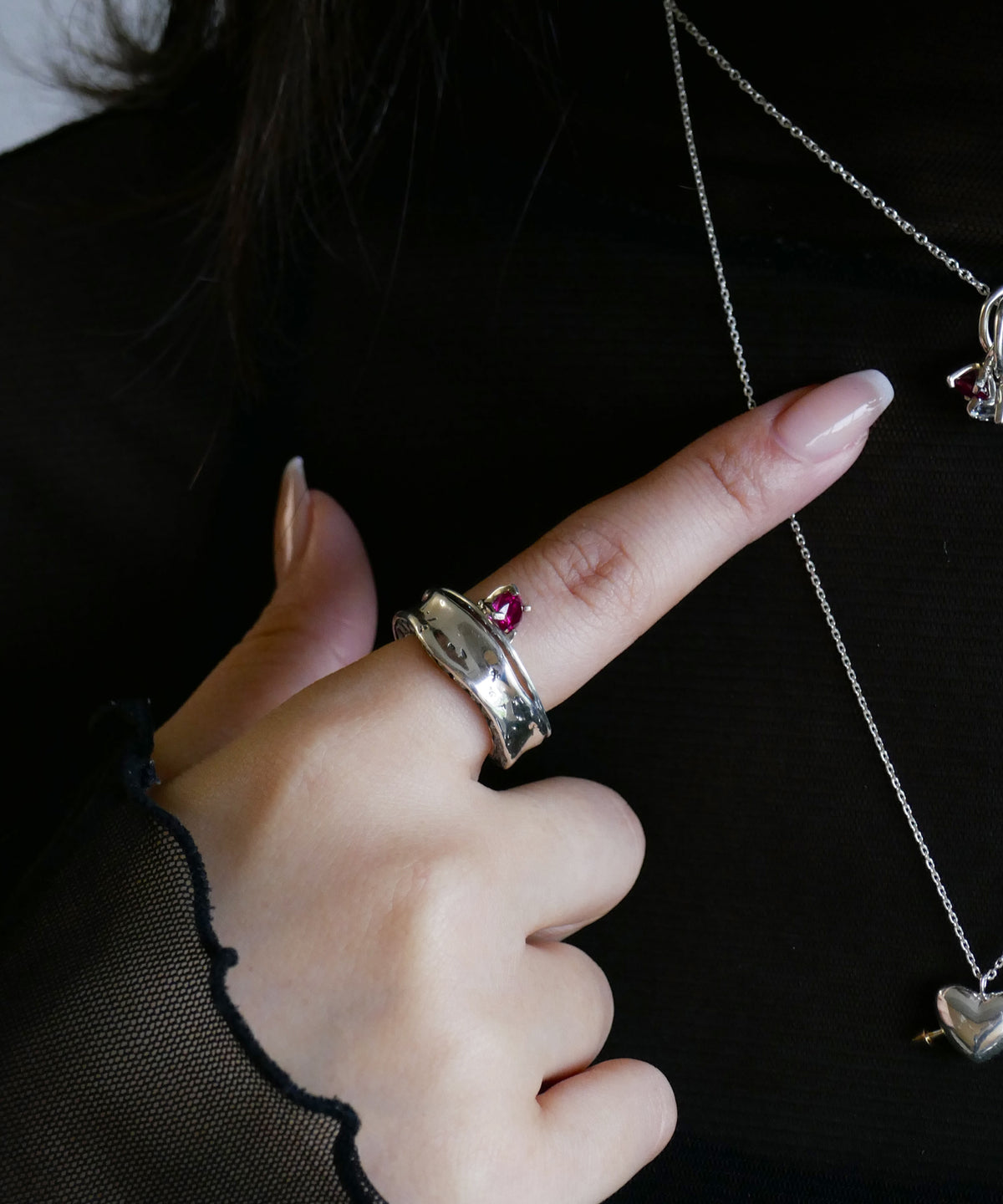 シルバー,リング,指輪,ジュエリー,アクセサリー,ユニーク,ギフト,ジェンダーレス,モード,silver,ring,jewelry,gift,unisex,mode,metal,キュービックジルコニア,cubiczirconia,accessory,motif