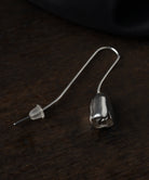 シルバー,pierced earrings,ピアス,ジュエリー,アクセサリー,薔薇,ばら,バラ,ユニーク,ギフト,ジェンダーレス,モード,silver,jewelry,rose,gift,unisex,mode,metal,モチーフ,accessory,motif,キュービックジルコニア,cubiczirconia,event,イベント