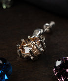 シルバー,ピアス,pierced earrings,ジュエリー,アクセサリー,くも,クモ,蜘蛛,ユニーク,ギフト,ジェンダーレス,モード,silver,jewelry,spider,gift,unisex,mode,metal,モチーフ,accessory,motif,キュービックジルコニア,cubiczirconia,event,イベント,石替え