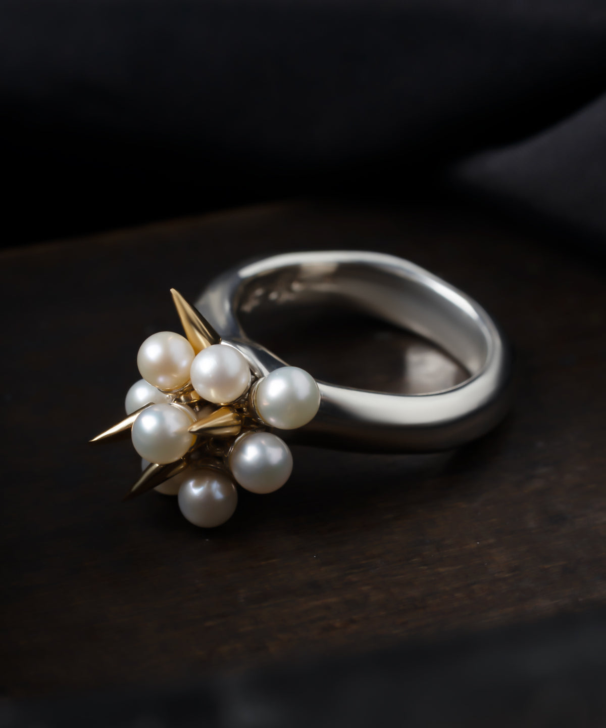 シルバー,リング,指輪,ジュエリー,アクセサリー,スタッズ,ユニーク,ギフト,ジェンダーレス,モード,silver,ring,jewelry,spider,gift,unisex,mode,metal,モチーフ,accessory,motif,pearl,パール