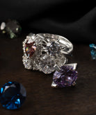 シルバー,リング,指輪,ジュエリー,アクセサリー,ユニーク,ギフト,ジェンダーレス,モード,silver,ring,jewelry,gift,unisex,mode,metal,キュービックジルコニア,cubiczirconia,accessory,motif