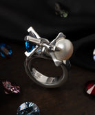 シルバー,リング,指輪,ジュエリー,アクセサリー,ユニーク,ギフト,ジェンダーレス,モード,silver,ring,jewelry,gift,unisex,mode,metal,キュービックジルコニア,cubiczirconia,accessory,motif,pearl,パール