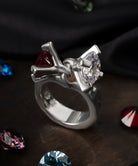 シルバー,リング,指輪,ジュエリー,アクセサリー,ユニーク,ギフト,ジェンダーレス,モード,silver,ring,jewelry,gift,unisex,mode,metal,キュービックジルコニア,cubiczirconia,accessory,motif