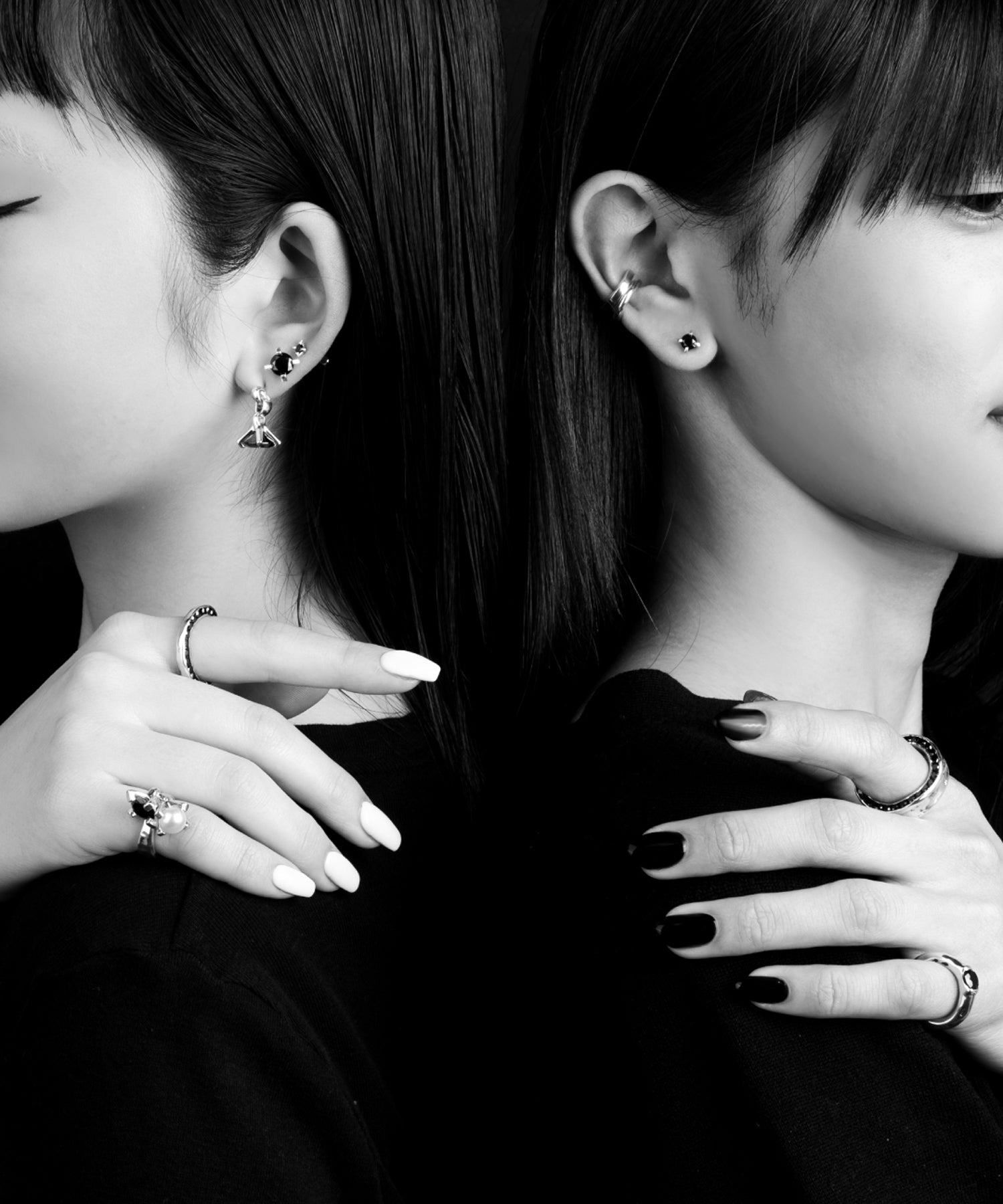 シルバー,ジュエリー,リング,指輪,ピンキーリング,小指,願い,ワンポイント,アクセサリー,silver,jewelry,ring,pinkyring,accessory,ブラック,ストーン,キュービックジルコニア,ブラックジュエリー,モード,モノトーン,メンズ,メンズジュエリー,メンズアクセサリー,ジェンダーレス,ユニセックス,black,stone,mode,mens,unisex,cubiczirconia,パール,Pearl