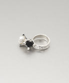 シルバー,ジュエリー,リング,指輪,ピンキーリング,小指,願い,ワンポイント,アクセサリー,silver,jewelry,ring,pinkyring,accessory,ブラック,ストーン,キュービックジルコニア,ブラックジュエリー,モード,モノトーン,メンズ,メンズジュエリー,メンズアクセサリー,ジェンダーレス,ユニセックス,black,stone,mode,mens,unisex,cubiczirconia,パール,Pearl