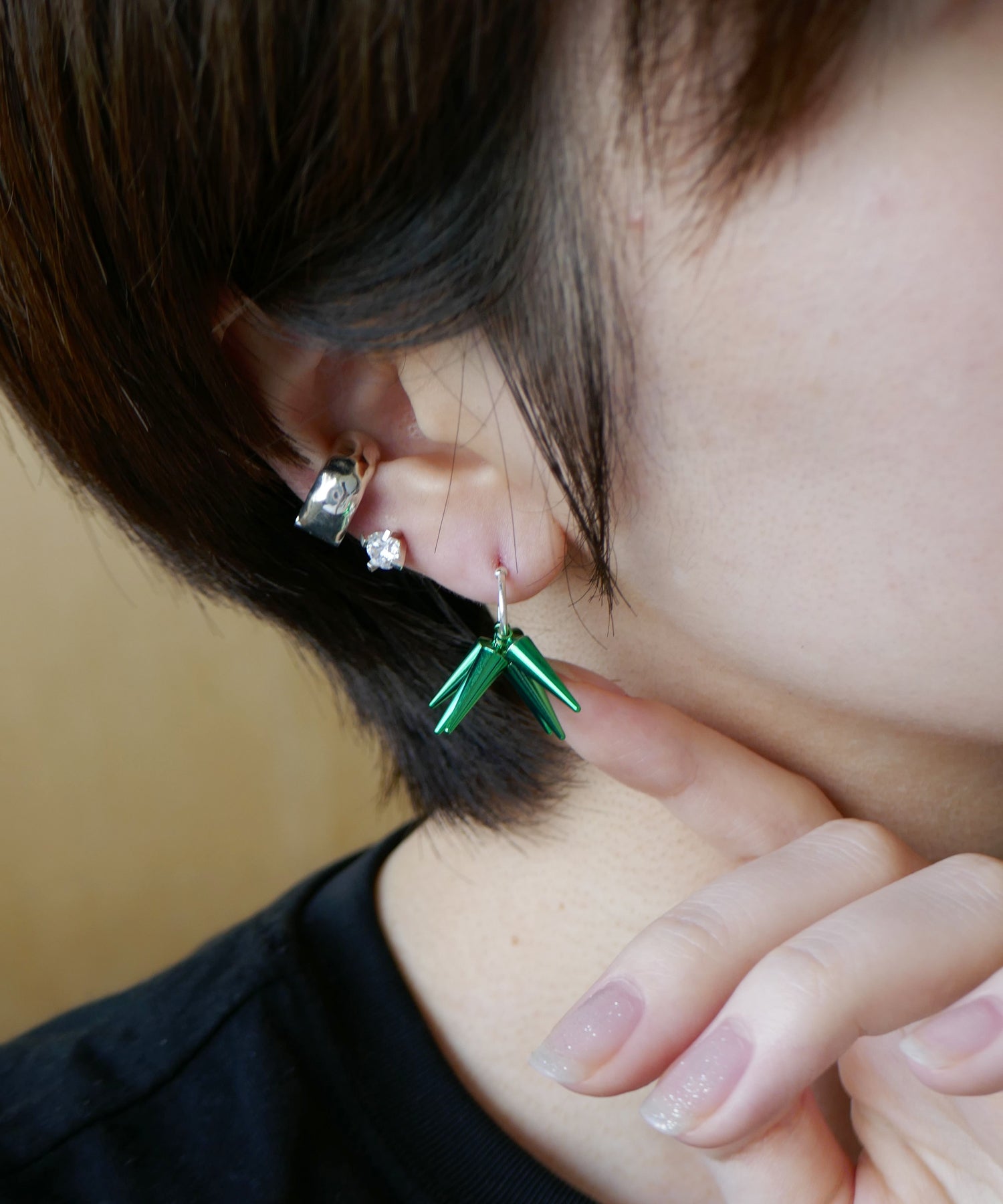 スタッズ,studs,green,グリーン,ピアス,pierced earrings,ジュエリー,jewelry,
