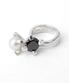 シルバー,ジュエリー,リング,指輪,ピンキーリング,小指,願い,ワンポイント,アクセサリー,silver,jewelry,ring,pinkyring,accessory,ブラック,ストーン,キュービックジルコニア,ブラックジュエリー,モード,モノトーン,メンズ,メンズジュエリー,メンズアクセサリー,ジェンダーレス,ユニセックス,black,stone,mode,mens,unisex,cubiczirconia,パール,Pearl