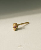 ゴールド,K18,レディース,ピアス,ピアス,gold,women,gift,present,ギフト,プレゼント,スカル,scull,モチーフ,motif,ruby,ルビー,omamori,お守り,pierced earrings